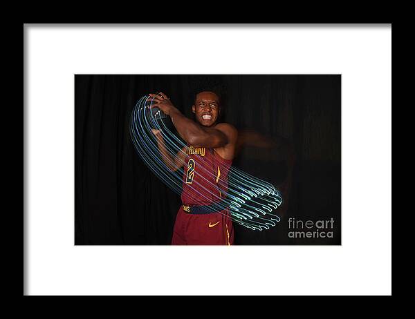 Collin Sexton Framed Print featuring the photograph 2018 Nba Rookie Photo Shoot #49 by Brian Babineau