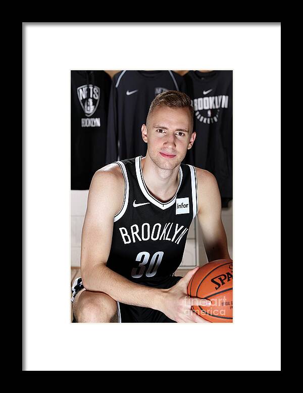 Dzanan Musa Framed Print featuring the photograph 2018 Nba Rookie Photo Shoot #49 by Nathaniel S. Butler