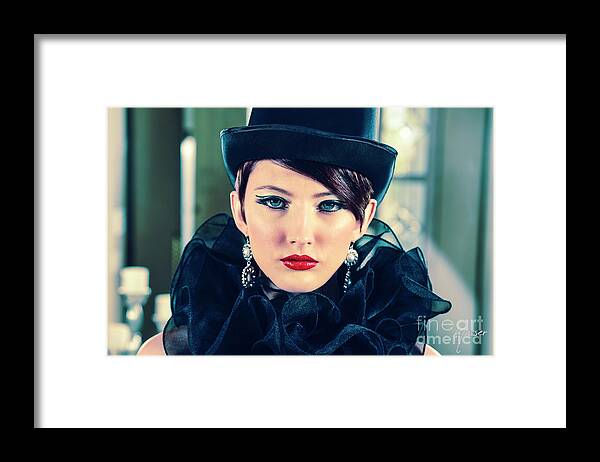Attitude Framed Print featuring the photograph 4979 Boudoir Lady Mistress by Amyn Nasser Fashion Photographer