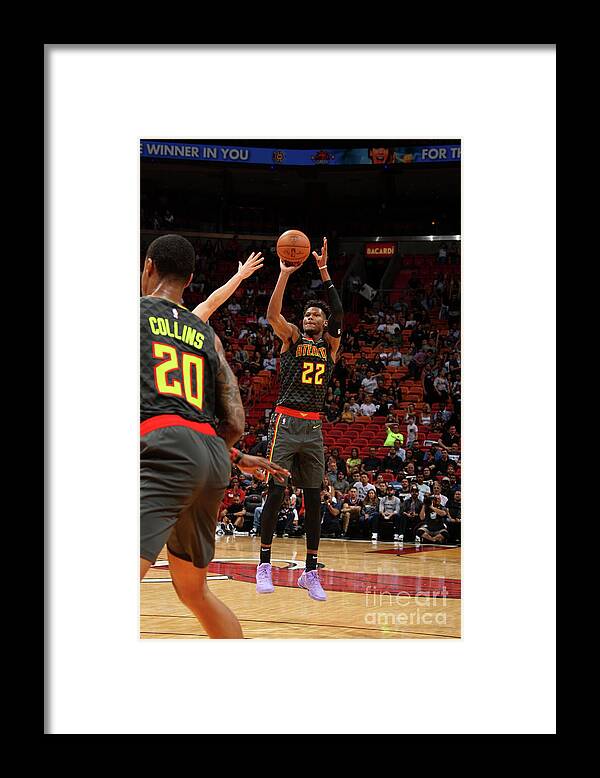 Cam Reddish Framed Print featuring the photograph Atlanta Hawks V Miami Heat #5 by Oscar Baldizon