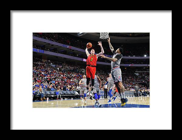 Nba Pro Basketball Framed Print featuring the photograph Atlanta Hawks V Philadelphia 76ers by Jesse D. Garrabrant