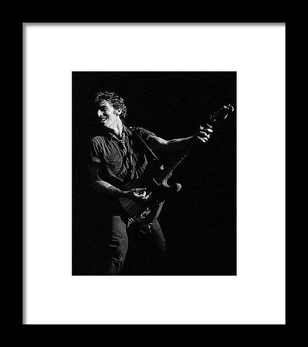 People Framed Print featuring the photograph Bruce Springsteen & The E Street Band #5 by Rick Diamond