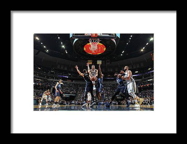 Nba Pro Basketball Framed Print featuring the photograph Dallas Mavericks V Memphis Grizzlies by Joe Murphy