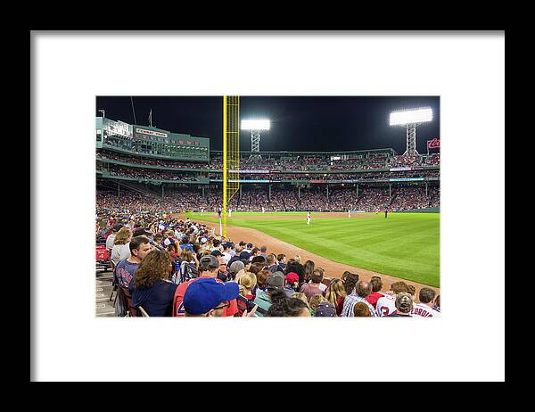 Crowds Framed Print featuring the photograph Fenway Park baseball stadium Boston #5 by David L Moore