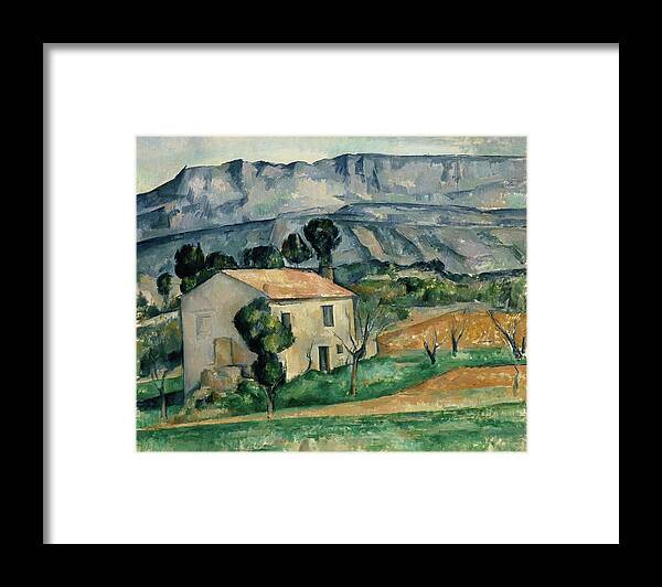 Impressionist Framed Print featuring the painting House In Provence by Paul Cezanne