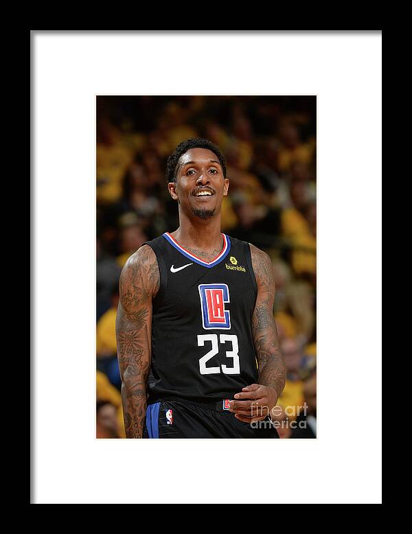 Lou Williams Framed Print featuring the photograph La Clippers V Golden State Warriors - by Noah Graham