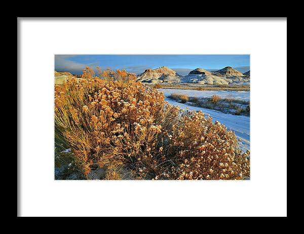 Ruby Mountain Framed Print featuring the photograph Morning at Ruby Mountain #5 by Ray Mathis