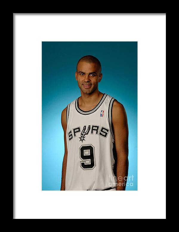 Media Day Framed Print featuring the photograph San Antonio Spurs Media Day #5 by D. Clarke Evans