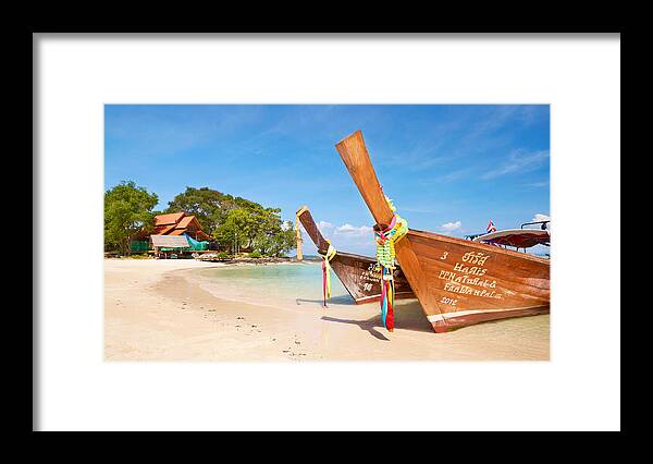 Landscape Framed Print featuring the photograph Thailand - Phi Phi Island, Phang Nga #5 by Jan Wlodarczyk