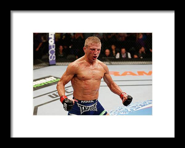 Martial Arts Framed Print featuring the photograph Ufc 177 Dillashaw V Soto #5 by Josh Hedges/zuffa Llc