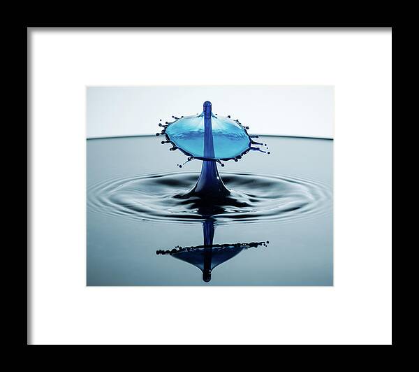 Splash Framed Print featuring the photograph Water Drop #5 by Nicole Young