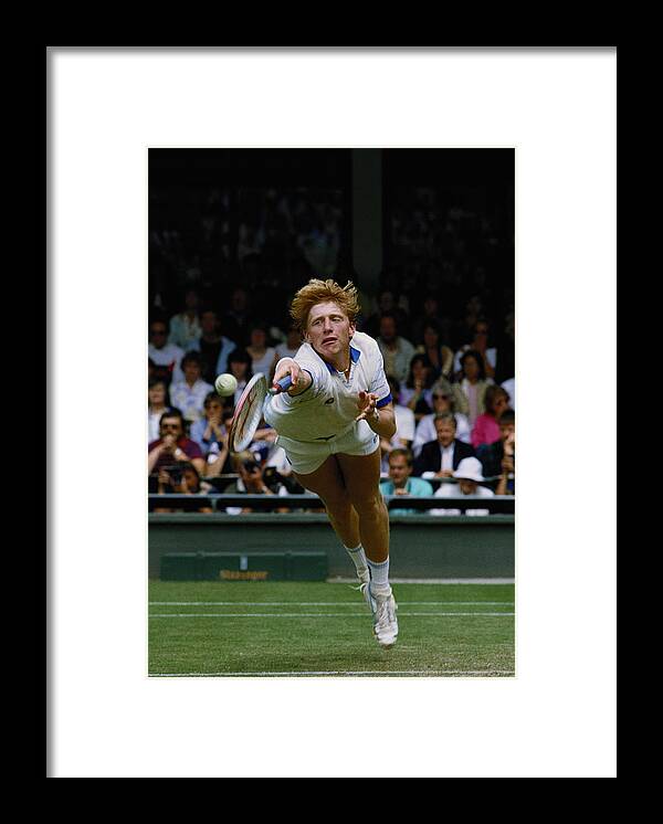 1980-1989 Framed Print featuring the photograph Wimbledon Lawn Tennis Championship #5 by Bob Martin