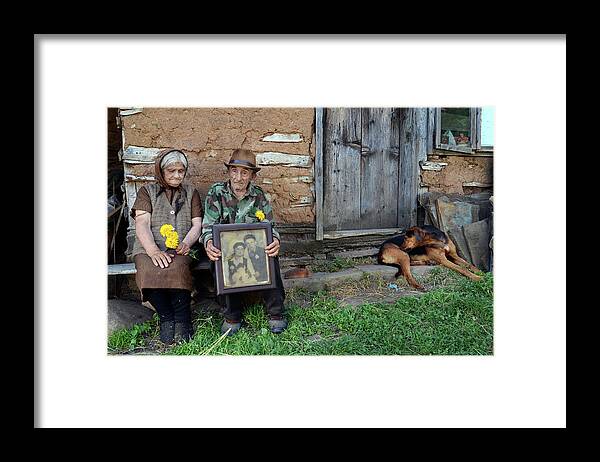 Couple Framed Print featuring the photograph 50 Years Together by Robert Semnic