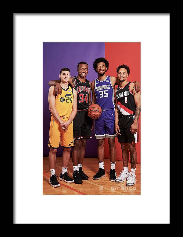 Nba Pro Basketball Framed Print featuring the photograph 2018 Nba Rookie Photo Shoot by Jennifer Pottheiser