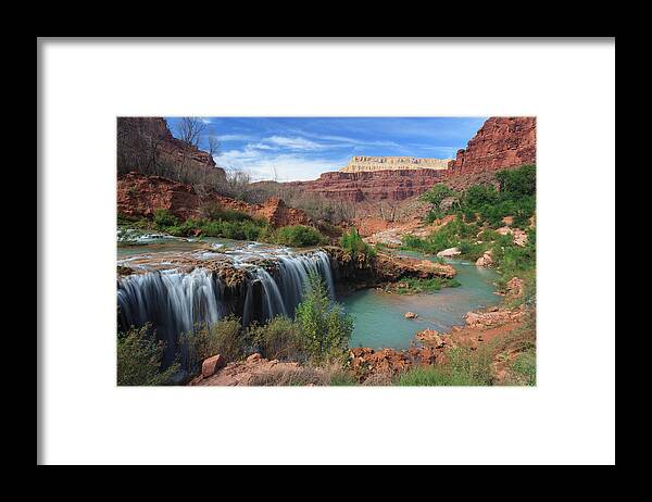 Navajo Falls Framed Print featuring the photograph Grand Canyon National Park #53 by Michele Falzone