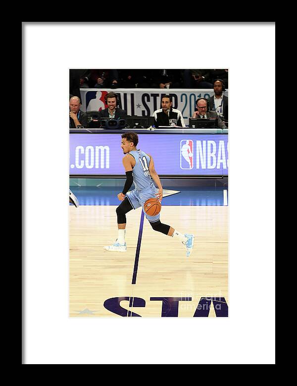 Trae Young Framed Print featuring the photograph 2019 Mtn Dew Ice Rising Stars by Kent Smith