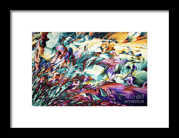 Compound Framed Print featuring the photograph Ammonium Iron Sulfates #6 by Karl Gaff / Science Photo Library