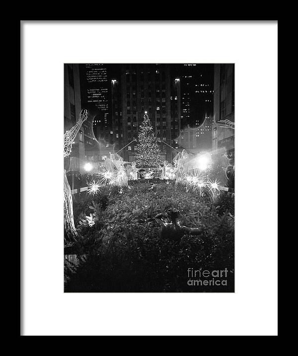 Holiday Framed Print featuring the photograph Christmas Tree At Rockefeller Center #6 by Bettmann