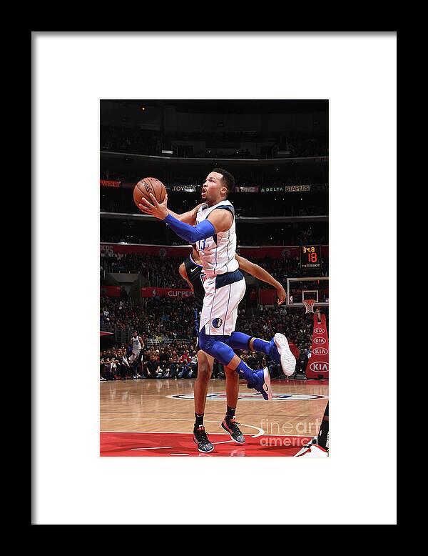 Nba Pro Basketball Framed Print featuring the photograph Dallas Mavericks V La Clippers by Adam Pantozzi