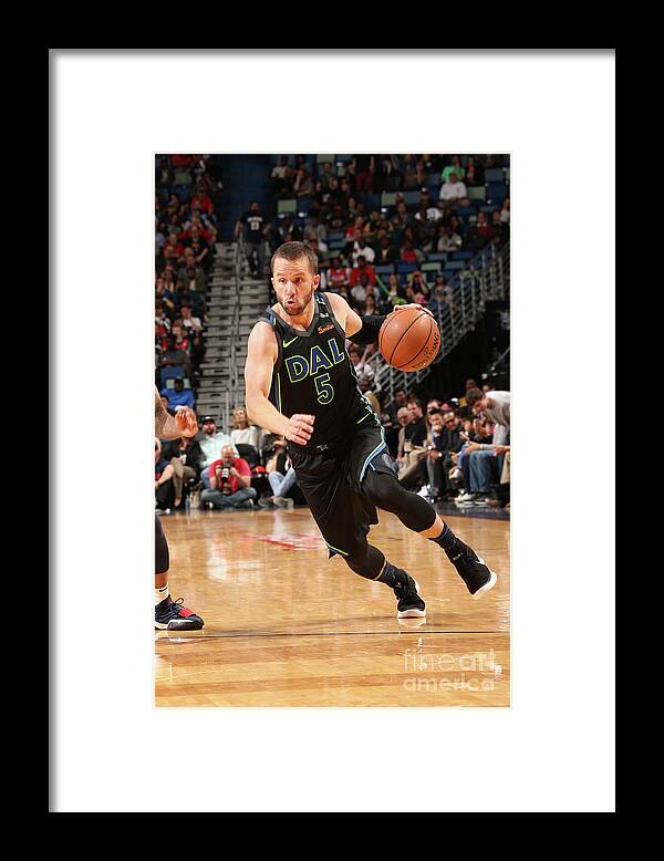 Jj Barea Framed Print featuring the photograph Dallas Mavericks V New Orleans Pelicans by Layne Murdoch