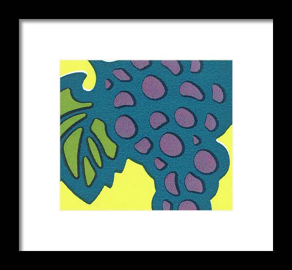 Campy Framed Print featuring the drawing Grapes #6 by CSA Images