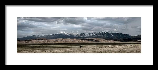 Great Sand Dunes National Park Framed Print featuring the photograph Great Sand Dunes National Park #6 by Dean Ginther