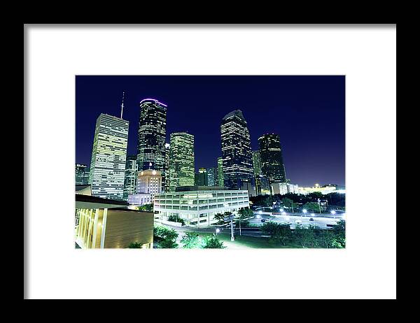 Scenics Framed Print featuring the photograph Houston Downtown #6 by Lightkey