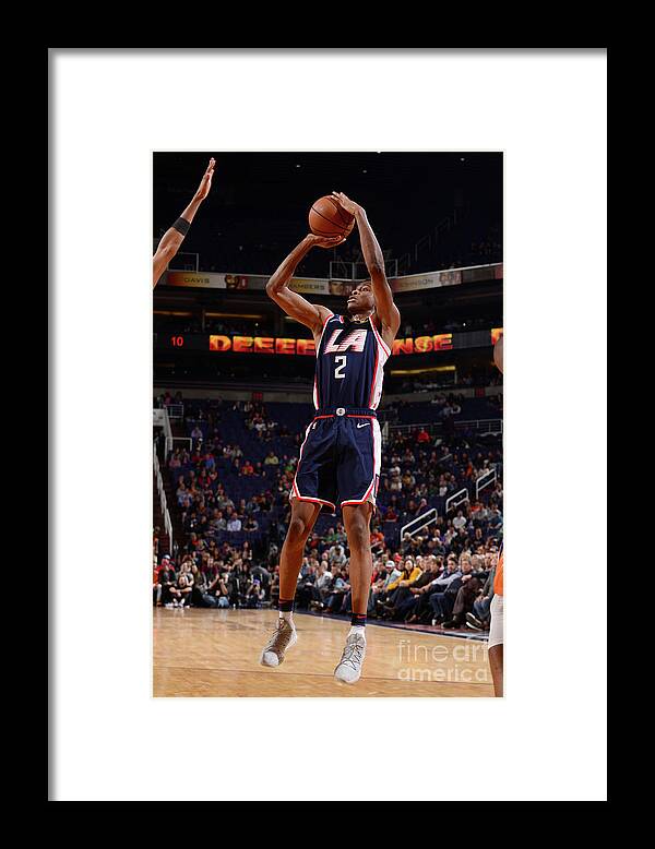 Shai Gilgeous-alexander Framed Print featuring the photograph Los Angeles Clippers V Phoenix Suns #6 by Barry Gossage