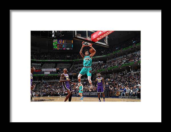 Nba Pro Basketball Framed Print featuring the photograph Los Angeles Lakers V Memphis Grizzlies by Joe Murphy