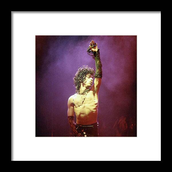 Rock And Roll Framed Print featuring the photograph Prince Live In La #6 by Michael Ochs Archives