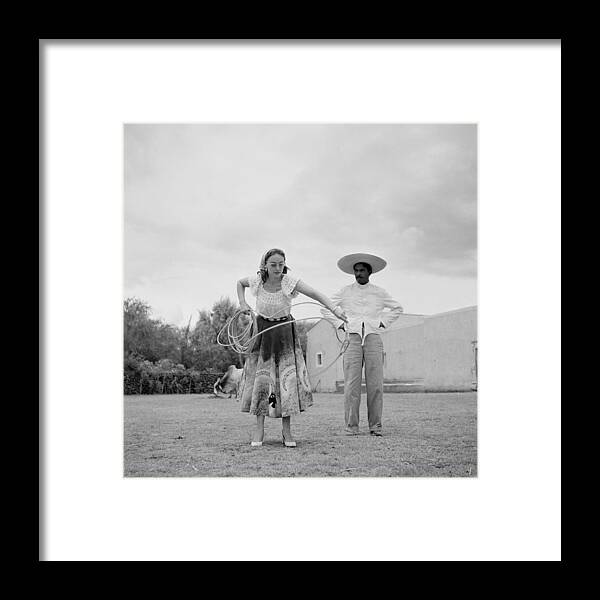 1950-1959 Framed Print featuring the photograph Ranching In Michoacan, Mexico #6 by Michael Ochs Archives