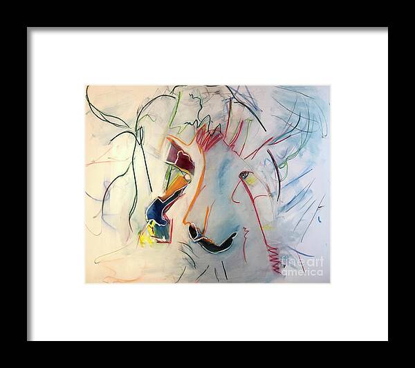 Abstract Painting Framed Print featuring the painting Untitled #4 by Jeff Barrett