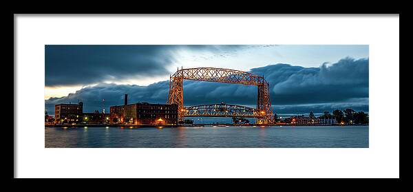 Aerial Framed Print featuring the photograph USA, Minnesota, Duluth, Park Point #6 by Peter Hawkins