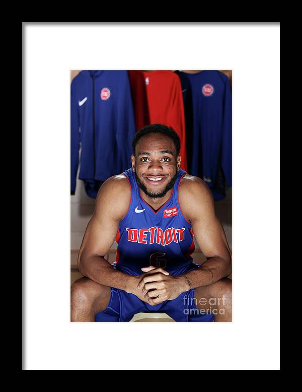 Bruce Brown Framed Print featuring the photograph 2018 Nba Rookie Photo Shoot by Nathaniel S. Butler