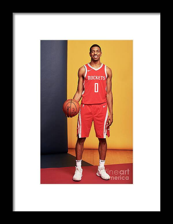 De'anthony Melton Framed Print featuring the photograph 2018 Nba Rookie Photo Shoot by Jennifer Pottheiser