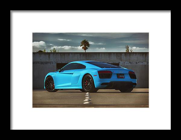 Audi Framed Print featuring the photograph #Audi #R8 #V10 #Print #8 by ItzKirb Photography
