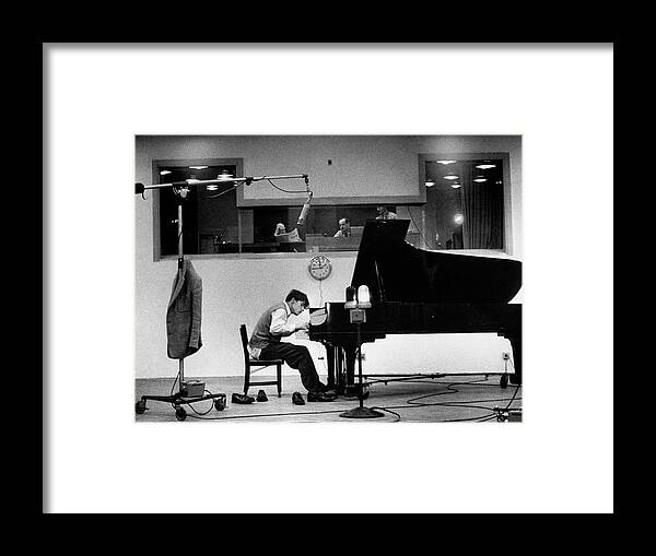 Glenn Gould Framed Print featuring the digital art Glenn Gould by Gordon Parks