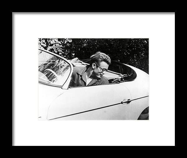 James Dean Framed Print featuring the photograph James Dean . #7 by Album
