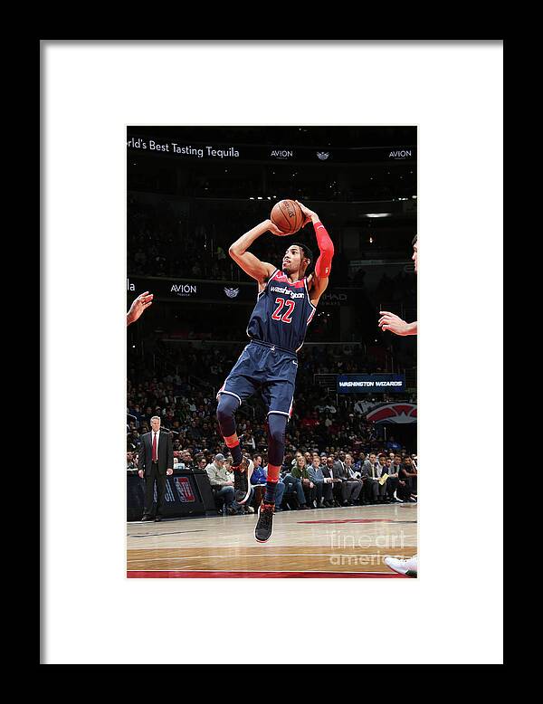 Nba Pro Basketball Framed Print featuring the photograph Philadelphia 76ers V Washington Wizards by Ned Dishman