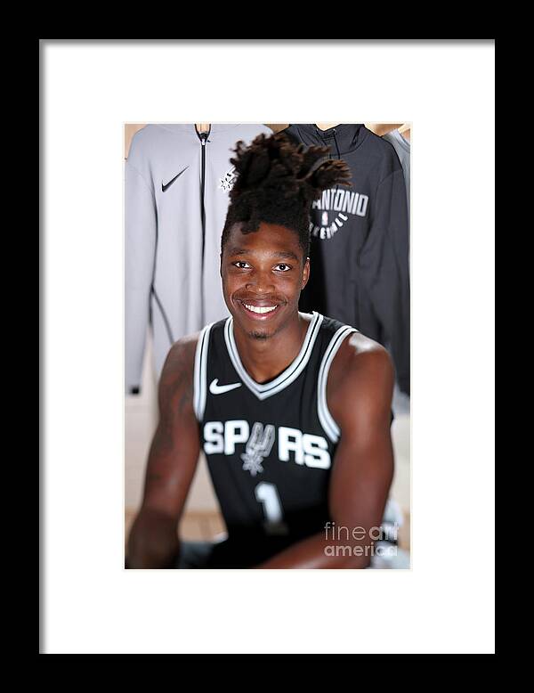 Lonnie Walker Iv Framed Print featuring the photograph 2018 Nba Rookie Photo Shoot by Nathaniel S. Butler