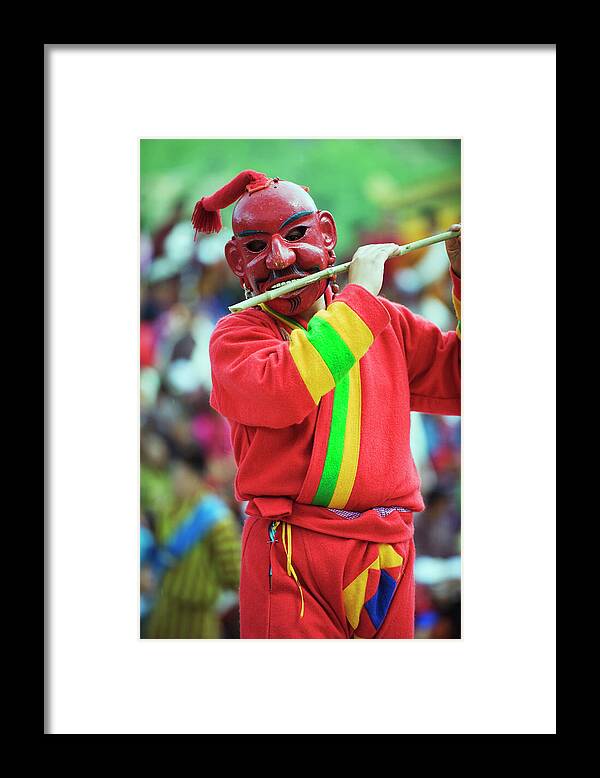 Flute Playing Dancer Framed Print featuring the photograph 733-3731 by Robert Harding Picture Library