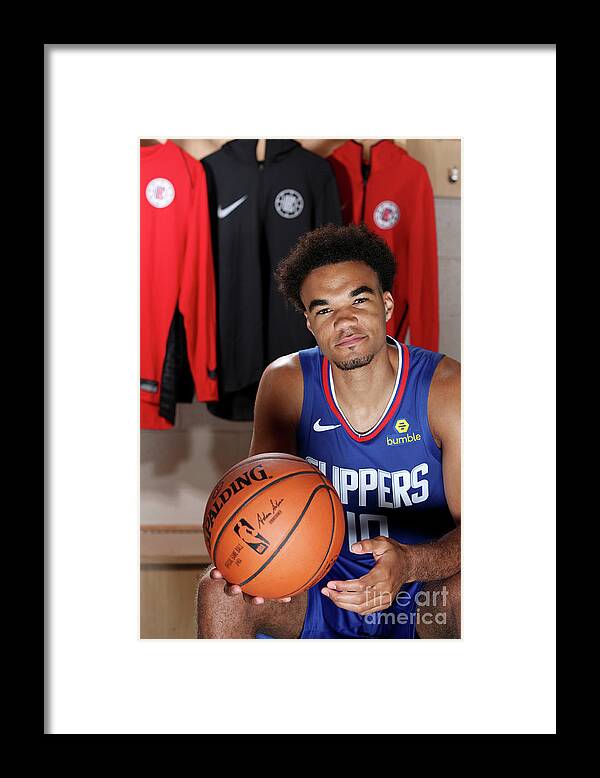 Jerome Robinson Framed Print featuring the photograph 2018 Nba Rookie Photo Shoot #74 by Nathaniel S. Butler