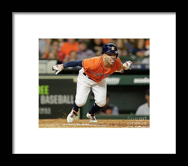People Framed Print featuring the photograph Detroit Tigers V Houston Astros by Bob Levey