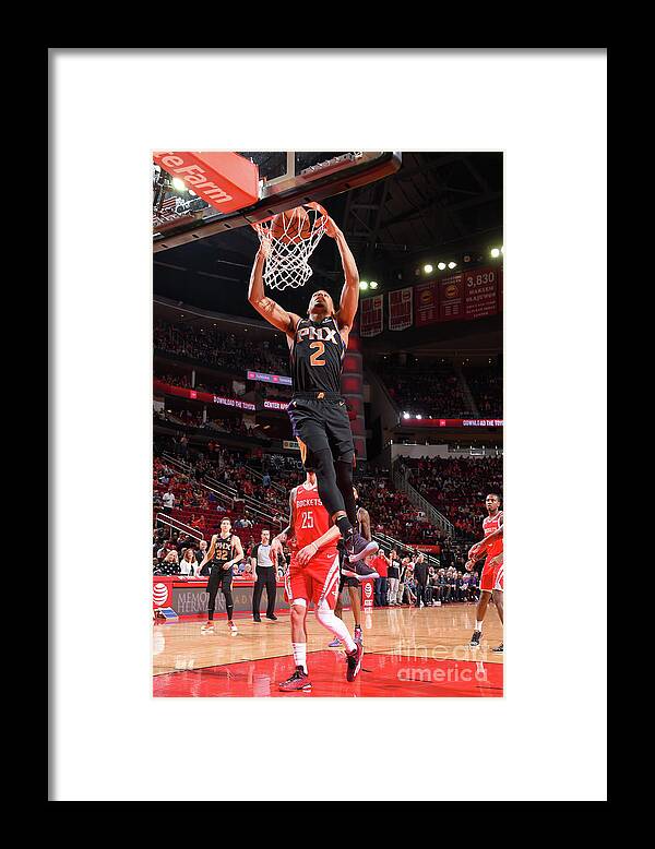 Elie Okobo Framed Print featuring the photograph Phoenix Suns V Houston Rockets by Bill Baptist