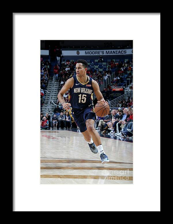 Smoothie King Center Framed Print featuring the photograph Toronto Raptors V New Orleans Pelicans by Layne Murdoch Jr.