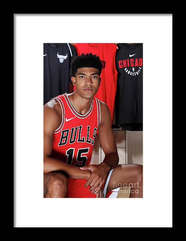 Chandler Hutchison Framed Print featuring the photograph 2018 Nba Rookie Photo Shoot by Nathaniel S. Butler