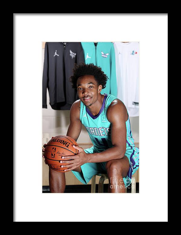 Devonte' Graham Framed Print featuring the photograph 2018 Nba Rookie Photo Shoot #85 by Nathaniel S. Butler