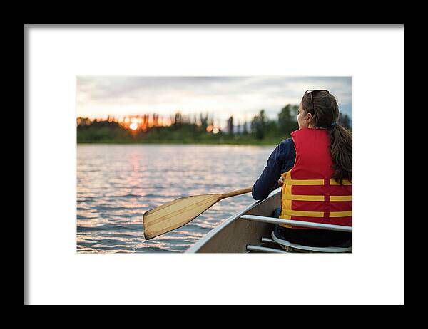 Adventure Framed Print featuring the photograph Canoeing On Burnaby Lake, British #9 by Christopher Kimmel