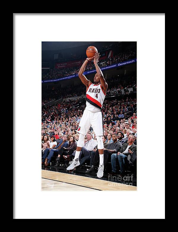 Moe Harkless Framed Print featuring the photograph La Clippers V Portland Trail Blazers by Sam Forencich