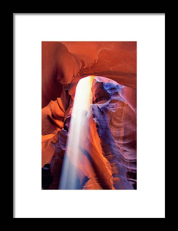 Native American Reservation Framed Print featuring the photograph Upper Antelope Canyon #9 by Powerofforever